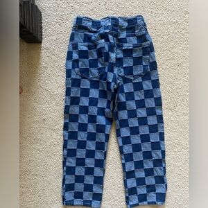 Checkered Jeans
